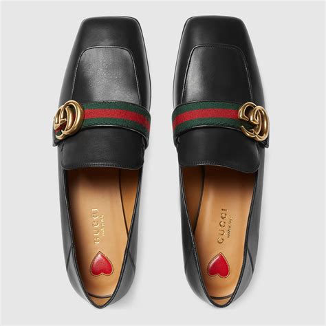 gucci leather loafers